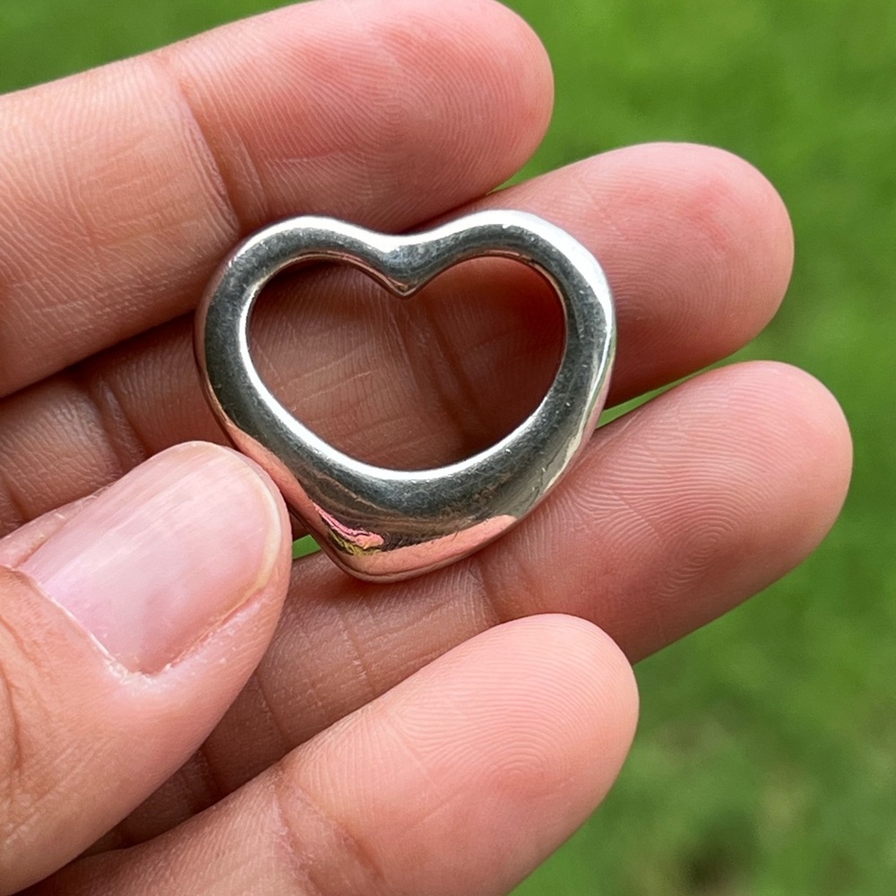 Solid Silver Heart-Shaped Pendant
